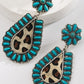 Wild Child Western Leopard Print Earrings