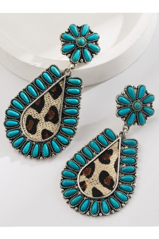 Wild Child Western Leopard Print Earrings-Beige-[option4]-[option5]-Cute-Trendy-Shop-Womens-Boutique-Clothing-Store
