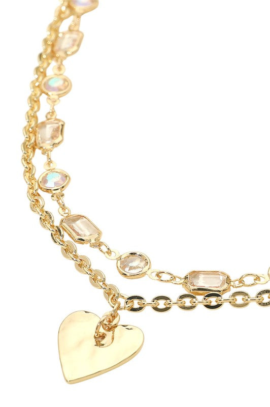 Love Connection Gold Heart Necklace-[option4]-[option5]-Cute-Trendy-Shop-Womens-Boutique-Clothing-Store