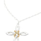 Just Breathe Two Tone Cross Necklace-Silver-[option4]-[option5]-Cute-Trendy-Shop-Womens-Boutique-Clothing-Store