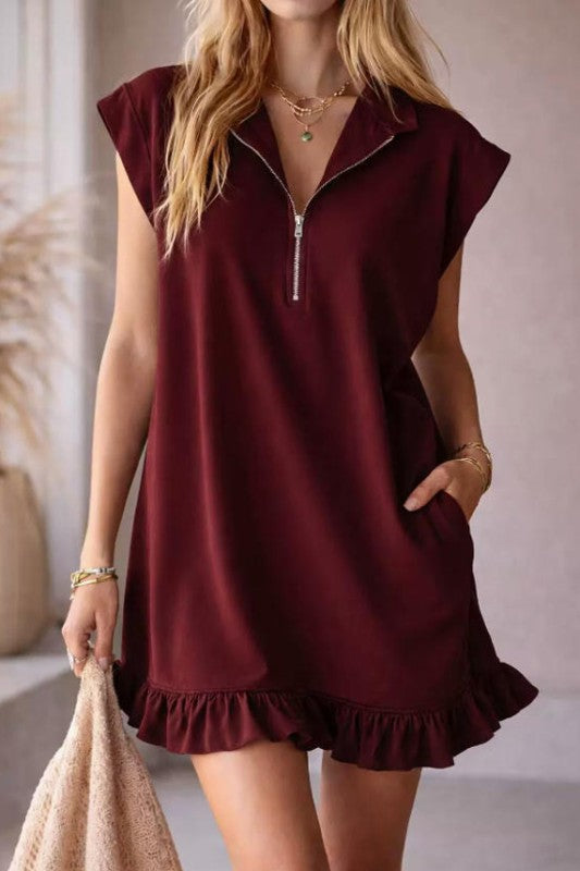For All the Errands Casual Dress-Wine-SMALL-[option4]-[option5]-Cute-Trendy-Shop-Womens-Boutique-Clothing-Store
