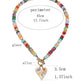 Dripping in Drama Glass Heart Necklace