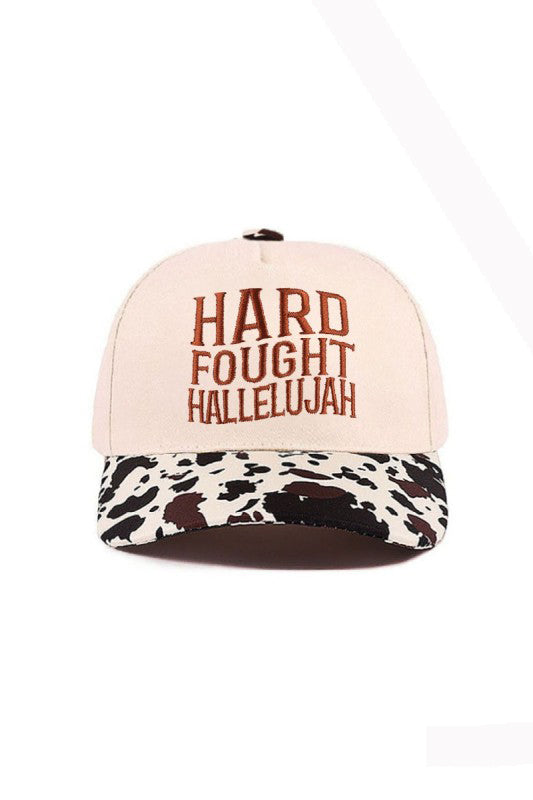 "Hard Fought Hallelujah" Cap-Cow-[option4]-[option5]-Cute-Trendy-Shop-Womens-Boutique-Clothing-Store