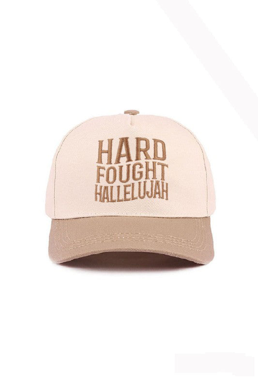 "Hard Fought Hallelujah" Cap-Mocha-[option4]-[option5]-Cute-Trendy-Shop-Womens-Boutique-Clothing-Store