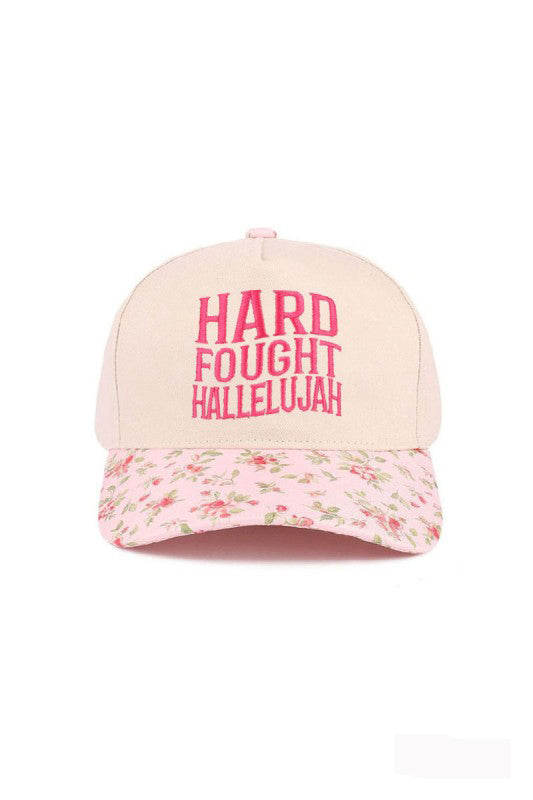 "Hard Fought Hallelujah" Cap-Floral-[option4]-[option5]-Cute-Trendy-Shop-Womens-Boutique-Clothing-Store