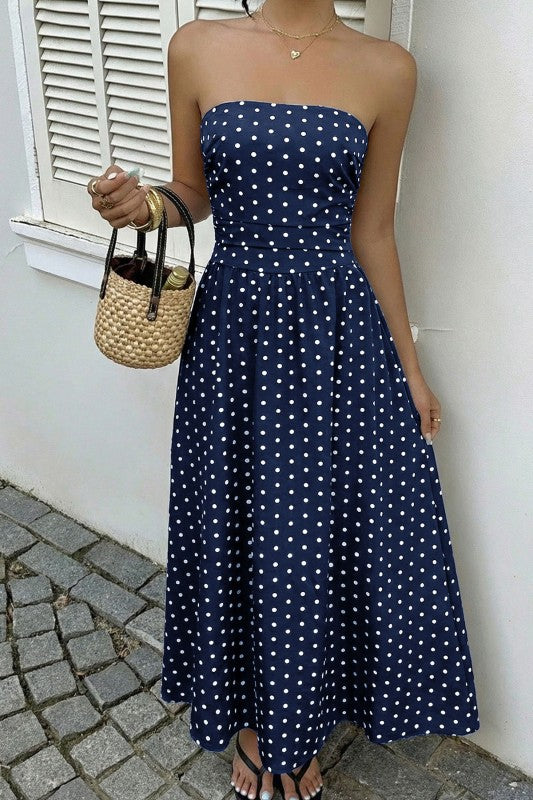 Poolside Party Navy Dress