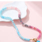 Earth & Aura Semi-Precious Beaded Necklace-Turquoise-Cute-Trendy-Shop-Womens-Boutique-Clothing-Store