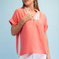 Sunset Promenade Lace-Trimmed Top