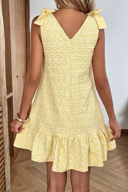 Authentic Pleasure Jacquard Dress-Yellow-SMALL-Cute-Trendy-Shop-Womens-Boutique-Clothing-Store
