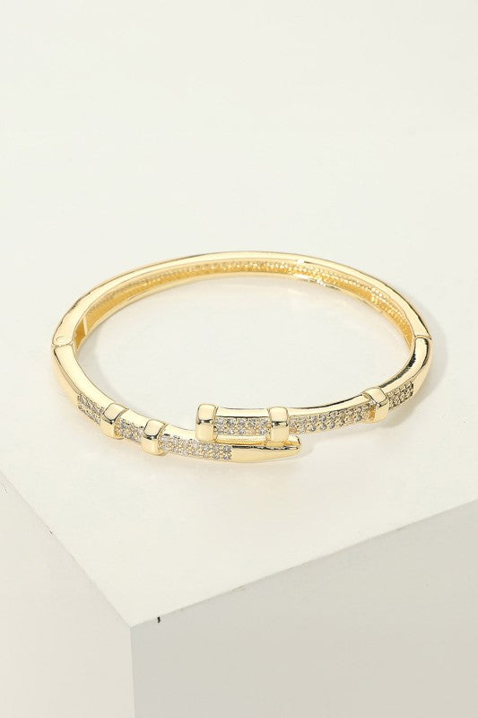 Nailed It Pavé Hinged Bangle-Cute-Trendy-Shop-Womens-Boutique-Clothing-Store