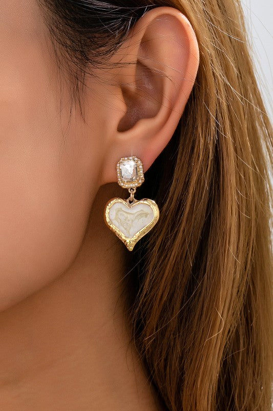Heartbreaker Energy Crystal & Marbled Enamel Dangles-[option4]-[option5]-Cute-Trendy-Shop-Womens-Boutique-Clothing-Store