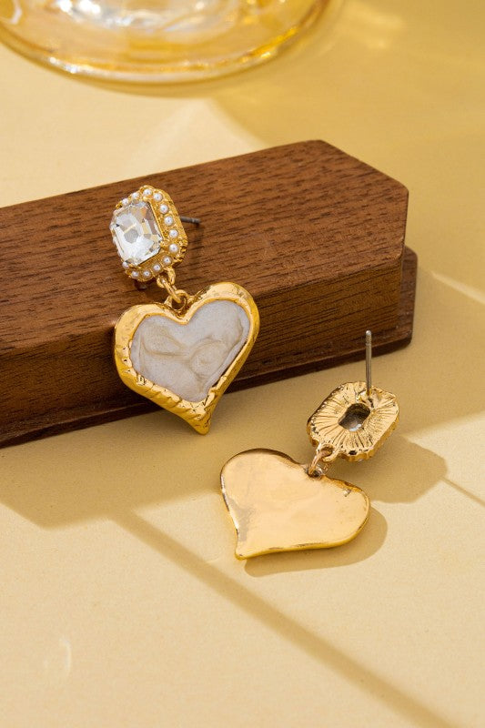 Heartbreaker Energy Crystal & Marbled Enamel Dangles-[option4]-[option5]-Cute-Trendy-Shop-Womens-Boutique-Clothing-Store