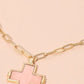It's Your Decision Cross Necklace-Pink-[option4]-[option5]-Cute-Trendy-Shop-Womens-Boutique-Clothing-Store