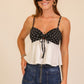 Keep It Sassy Polka Dot Crop Top-Black-SMALL-[option4]-[option5]-Cute-Trendy-Shop-Womens-Boutique-Clothing-Store