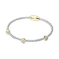 Twisted Elegance Pavé Bezel Magnetic Bracelet