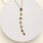 Kaleidoscope Geometric Jewel Lariat Necklace