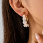 Island Oasis Mother of Pearl Floral Hoop Earrings-Cute-Trendy-Shop-Womens-Boutique-Clothing-Store