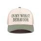 "On my worst behavior" Cap-Forest Green-[option4]-[option5]-Cute-Trendy-Shop-Womens-Boutique-Clothing-Store