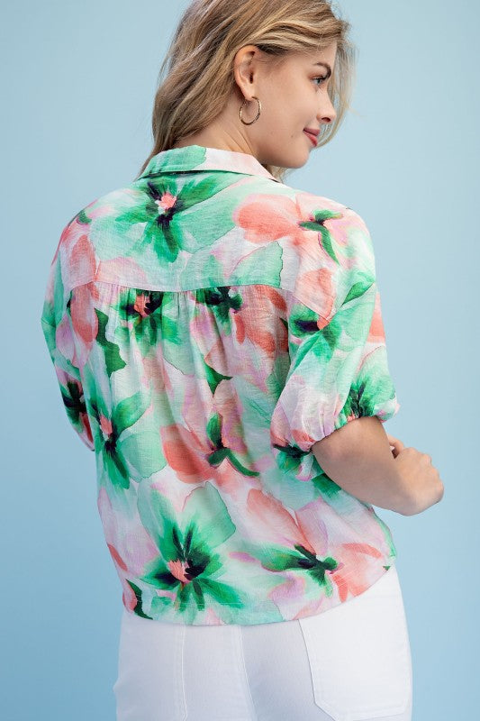 Painted Petals Button-Down Top-[option4]-[option5]-Cute-Trendy-Shop-Womens-Boutique-Clothing-Store