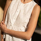 Hollow Lace Embroidered Sleeveless Shirt