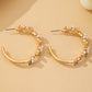 Garden Glam Botanical Enamel Flower Hoops