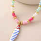 Catch of the Day Beaded Fish Choker