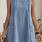 Sunny Day Charm Solid Ruffle Front Dress-Blue-SMALL-[option4]-[option5]-Cute-Trendy-Shop-Womens-Boutique-Clothing-Store