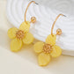 Garden Glam Acrylic Floral Wire Dangles