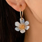 Blooming Marbled Resin Flower Hoop Earrings-[option4]-[option5]-Cute-Trendy-Shop-Womens-Boutique-Clothing-Store