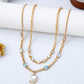Soft Glam Pastel Crystal Double Layer Necklace-[option4]-[option5]-Cute-Trendy-Shop-Womens-Boutique-Clothing-Store