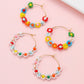 Posy Garden Handcrafted Glass Bead Floral Hoops
