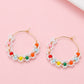 Posy Garden Handcrafted Glass Bead Floral Hoops
