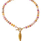 Bohemian Angler Natural Stone Necklace-Pink-Cute-Trendy-Shop-Womens-Boutique-Clothing-Store