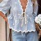 Say it with a Smile Blue Embroidery Top-[option4]-[option5]-Cute-Trendy-Shop-Womens-Boutique-Clothing-Store