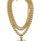 Gilded Devotion Gold Bead Cross Multi-Layer Necklace