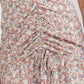 Western Festival Ruched Floral Dress
