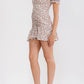 Western Festival Ruched Floral Dress