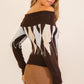 Uptown Argyle Off-the-Shoulder Sweater-Cute-Trendy-Shop-Womens-Boutique-Clothing-Store