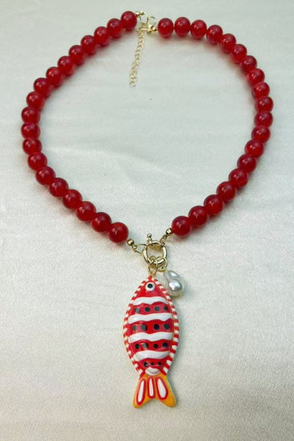 Salty & Sweet Tropical Fish Necklace-C-Cute-Trendy-Shop-Womens-Boutique-Clothing-Store