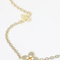 Petal to the Metal CZ Clover Long Necklace-Cute-Trendy-Shop-Womens-Boutique-Clothing-Store