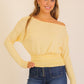 Step it Up Stripe Ruched Top-Yellow-SMALL-[option4]-[option5]-Cute-Trendy-Shop-Womens-Boutique-Clothing-Store