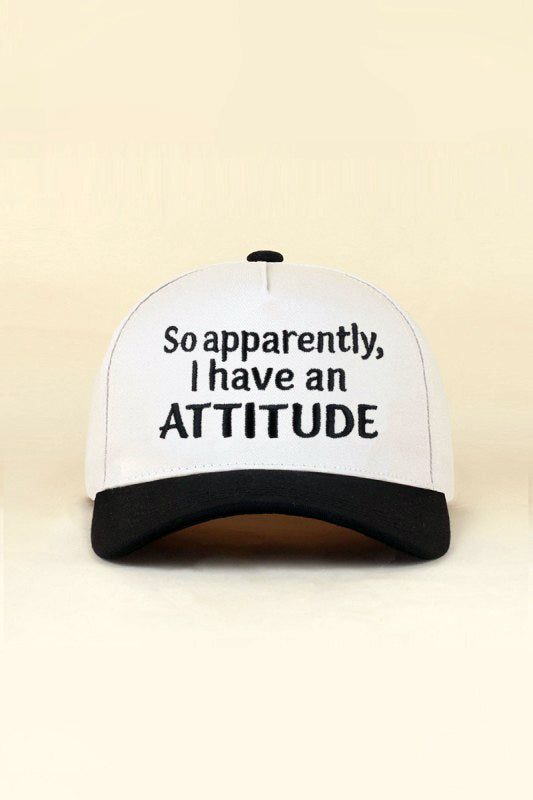 "So Apparently, I Have An Attitude" Ball Cap-[option4]-[option5]-Cute-Trendy-Shop-Womens-Boutique-Clothing-Store