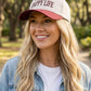 "Happy Wife, Happy Life" Two-Tone Cap-Cute-Trendy-Shop-Womens-Boutique-Clothing-Store