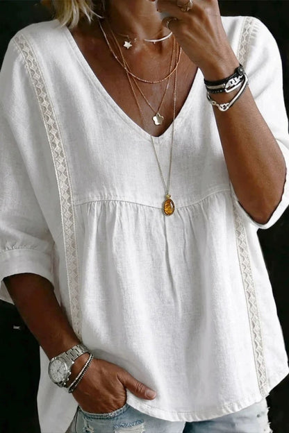 Chloe Flutter-Sleeve Top-White-SMALL-[option4]-[option5]-Cute-Trendy-Shop-Womens-Boutique-Clothing-Store