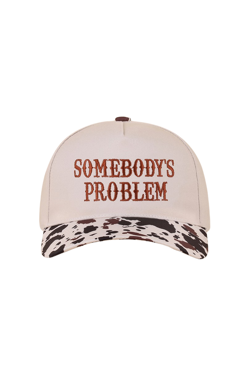 "Somebody's Problem" Cap-Cow-Cute-Trendy-Shop-Womens-Boutique-Clothing-Store
