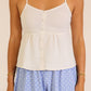 Sweet & Romantically Chic Button Front Cami-Cream-SMALL-Cute-Trendy-Shop-Womens-Boutique-Clothing-Store