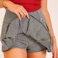 Preppy Chic Button-Detail Houndstooth Skort-Cute-Trendy-Shop-Womens-Boutique-Clothing-Store