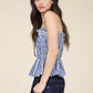 Picnic Sweetheart Gingham Peplum Top-Cute-Trendy-Shop-Womens-Boutique-Clothing-Store