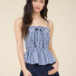 Picnic Sweetheart Gingham Peplum Top-Cute-Trendy-Shop-Womens-Boutique-Clothing-Store
