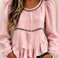 Romantic Ruffle Peplum Pink Top-[option4]-[option5]-Cute-Trendy-Shop-Womens-Boutique-Clothing-Store